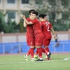 Việt Nam ra quân thành công với chiến thắng 6-0. (Ảnh: Hoàng Linh/TTXVN)