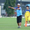 Huấn luyện viên Mai Đức Chung khẳng định tuyển nữ Việt Nam sẵn sàng đương đầu với mọi khó khăn. (Ảnh: Nguyên An/Vietnam+)