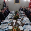 Các nhà lãnh đạo Thổ Nhĩ Kỳ và Libya gặp nhau tại Istanbul. (Ảnh: Anadolu)
