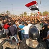 Làn sóng biểu tình đang tiếp diễn tại Iraq. (Ảnh: AFP)
