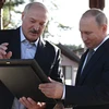 Tổng thống Nga Vladimir Putin và người đồng cấp Belarus Aleksandr Lukashenko. (Ảnh: Kremlin)