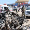 Hiện trường vụ đánh bom tại Mogadishu. (Ảnh: AFP/TTXVN)