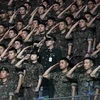Binh sĩ Hàn Quốc tại thủ đô Seoul. (Ảnh: AFP/ TTXVN)