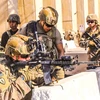 Lính thủy đánh bộ Mỹ được triển khai tới Đại sứ quán tại Baghdad. (Ảnh: AFP/TTXVN)