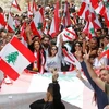 Biểu tình ở Liban. (Ảnh: Reuters)