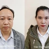 Hai bị can Nguyễn Đức Toàn và Trần Thị Thanh Tâm. (Ảnh: Bộ công an) 