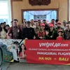 Lễ khai trương đường bay thẳng Hà Nội - Bali. (Ảnh: Vietnam+)