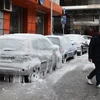 Bão tuyết càn quét qua châu Âu (Ảnh: AFP)