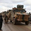 Đoàn xe quân sự Thổ Nhĩ Kỳ tại Idlib. (Ảnh: AFP)
