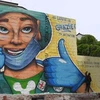 Nghệ sỹ đường phố Italy trổ tài sáng tạo tri ân các y bác sỹ