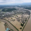 Mưa lớn gây ngập lụt tại Hitoyoshi. (Ảnh: AFP/Getty)