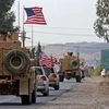 Lực lượng Mỹ trên đường rời khỏi Syria hồi tháng 10/2019. (Ảnh: AFP)
