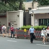 Tổng lãnh sự quán Mỹ tại Thành Đô. (Ảnh: AFP/TTXVN)