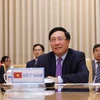 Phó Thủ tướng, Bộ trưởng Bộ Ngoại giao Phạm Bình Minh dự phiên thảo luận mở cấp cao trực tuyến của HĐBA LHQ về Khí hậu và An ninh. (Ảnh: Lâm Khánh/TTXVN)