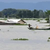 Bang Assam chìm trong biển nước. (Ảnh: AFP/TTXVN)