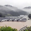 Lũ lụt gây nhiều thiệt hại nghiêm trọng tại Hàn Quốc. (Ảnh: Yonhap/TTXVN)
