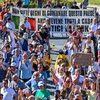 Người dân Rome xuống đường biểu tình phản đối các biện pháp phòng chống COVID-19. (Ảnh: AFP)
