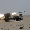 Cuộc tập trận của Iran ở khu vực eo biển Hormuz. (Ảnh: AP)