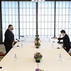 Cuộc gặp giữa hai ngoại trưởng của Nhật Bản và Mỹ. (Ảnh: Reuters)