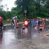 Nhiều địa phương bị ngập lụt trong đợt mưa lũ vừa qua. (Ảnh: Tá Chuyên/TTXVN)