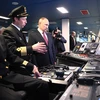 Tổng thống Putin tham quan tàu phá băng Viktor Chernomyrdin. (Ảnh: Điện Kremlin)