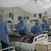 Chăm sóc bệnh nhân COVID-19 tại Brazil. (Ảnh: AFP/TTXVN)