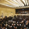 Phiên họp của Quốc hội Israel. (Ảnh: AP)