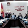 Đại diện các bộ, ngành của Việt Nam tham gia phiên đàm phán. (Ảnh: TTXVN phát)