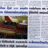 Báo Lào tin tưởng vào thành công của Đại hội Đảng XIII