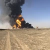 Cháy nhiều tàu chở dầu ở cảng biên giới Afghanistan-Iran