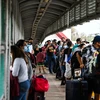Người tị nạn tại Mexico chờ sang Mỹ. (Ảnh: AFP/TTXVN)