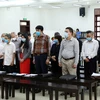 Phiên tòa xử vụ án Gang thép Thái Nguyên ngày 14/4. (Ảnh: Phạm Kiên/TTXVN)