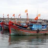Nghiệp đoàn nghề cá của xã Hải Ninh, thành phố Đồng Hới, Quảng Bình. (Ảnh: TTXVN)