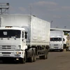 Nhóm xe cứu trợ nhân đạo đầu tiên của Nga đã tới Lugansk