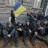 Ukraine: Lính nghĩa vụ biểu tình đòi trợ cấp trước Phủ Tổng thống