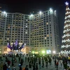 Thắp sáng cây thông Noel cao nhất Việt Nam tại Bình Dương