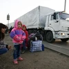 Đoàn xe cứu trợ của Nga đã tới khu vực miền Đông Ukraine