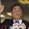 Tổng thống Ecuador Rafael Correa kêu gọi người dân ủng hộ ông xuống đường bảo vệ chính phủ. (Ảnh: AP)