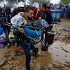 Người di cư tại nhà ga Keleti ở Budapest, Hungary ngày 1/9. (Ảnh: AFP/TTXVN)