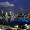 Đảo quốc Sư tử Singapore là trung tâm giao dịch hàng hóa hàng đầu châu Á. (Ảnh: AFP)