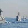 Tàu chiến Mỹ và Nhật Bản tham gia tập trận chung. (Nguồn: sldinfo.com)