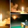 Nhà lãnh đạo Triều Tiên Kim Jong-un theo dõi vụ thử tên lửa. (Ảnh: Yonhap/TTXVN)