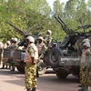 Binh sỹ Burkina Faso làm nhiệm vụ bảo đảm an ninh. (Ảnh: Gettty Images)