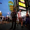 Cảnh sát Thái Lan làm nhiệm vụ tại thủ đô Bangkok. (Nguồn: time.com)