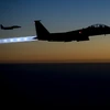 Máy bay Mỹ tiến hành không kích các mục tiêu ở Syria. (Nguồn: newsweek.com)