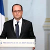 Tổng thống Pháp Francois Hollande phát biểu nhân dịp Năm mới 2016. (Nguồn: EPA)
