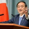 Chánh văn phòng Nội các Nhật Bản Yoshihide Suga thông báo dỡ bỏ lệnh trừng phạt Iran. (Nguồn: japantimes.co.jp)