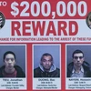 Ba phạm nhân vượt ngục khỏi nhà tù ở quận Cam. (Nguồn: usatoday.com)