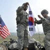 Binh sỹ Mỹ và Hàn Quốc tập trận chung. (Nguồn: koogle.tv)