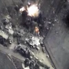 Máy bay Nga không kích một mục tiêu ở Syria. (Nguồn: AP)